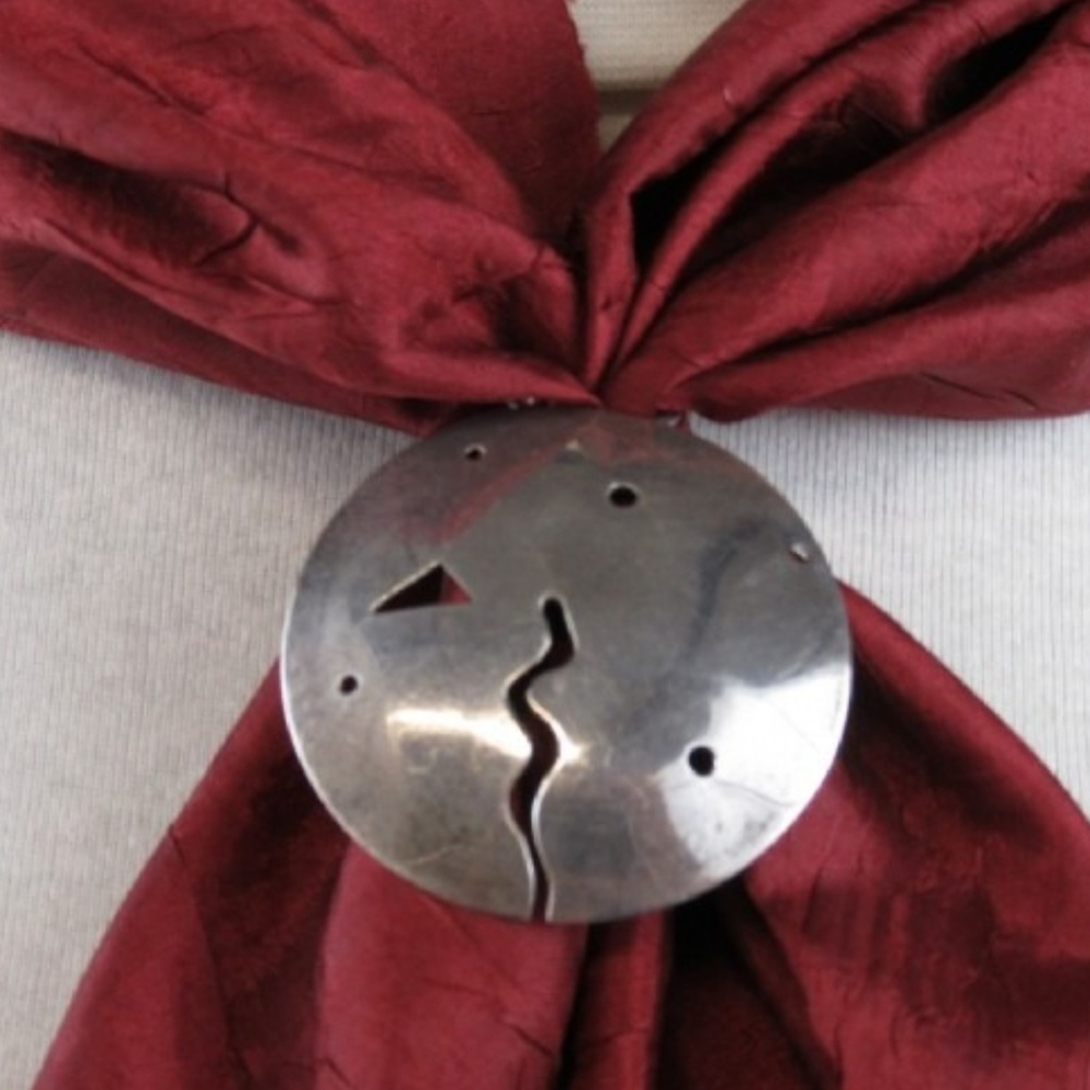 Roz Balkin Sterling Silver Scarf Slide